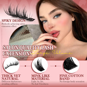 Close-up of TOOCHUNAG Manga Lash Clusters packaging