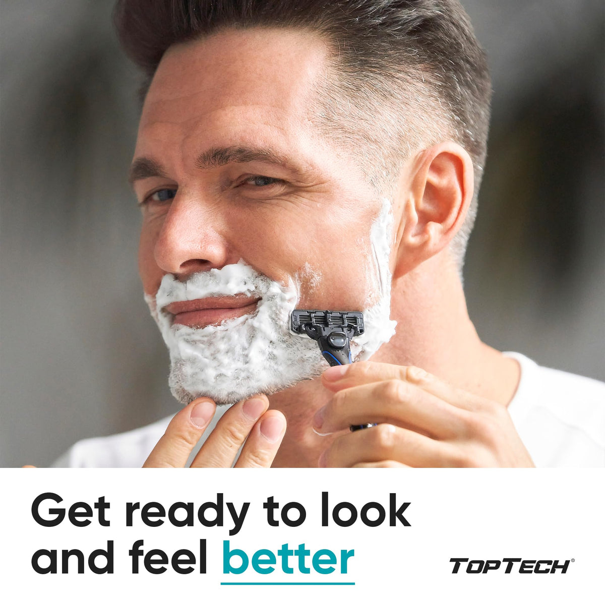 Close-up of Toptech Razor 3 blade showing precision design