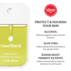 Close-up of Touchland Hand Sanitizer nozzle