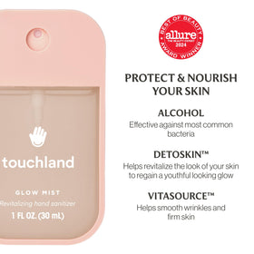 Close-up of Touchland Hydrating Hand Sanitizer Spray nozzle