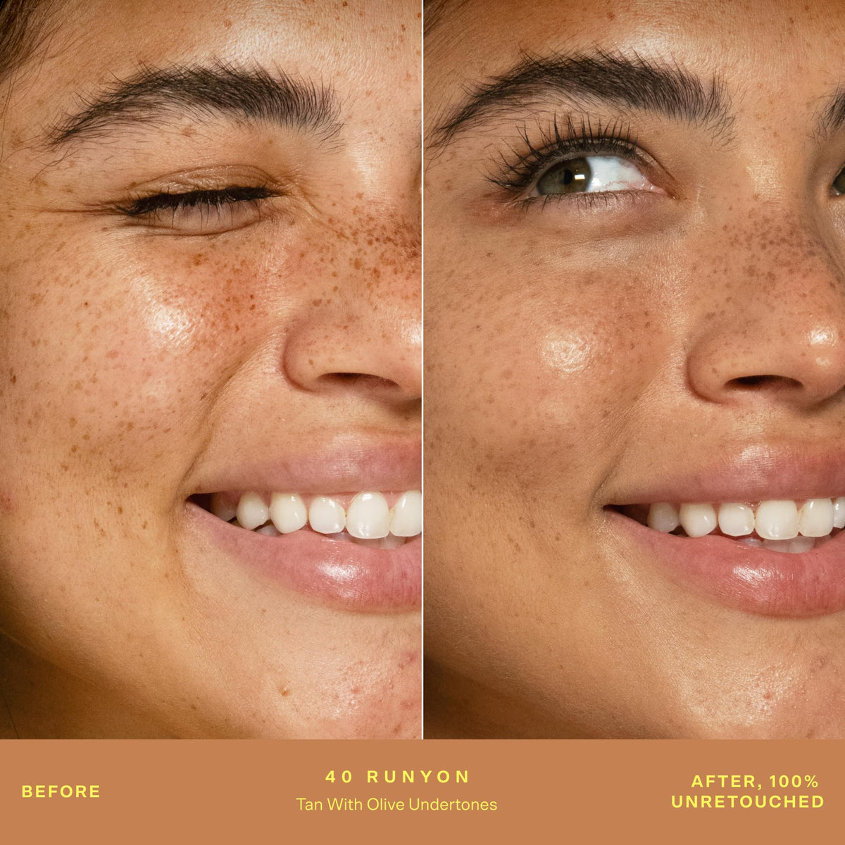 Close-up of Tower 28 SunnyDays SPF 30 Tinted Sunscreen Foundation Shade 40 tube