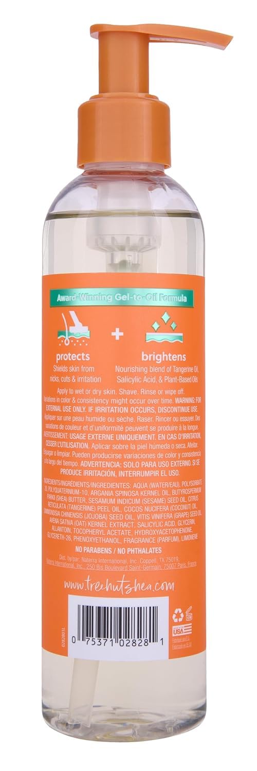 Close-up of Tree Hut Tangerine Shave Oil texture