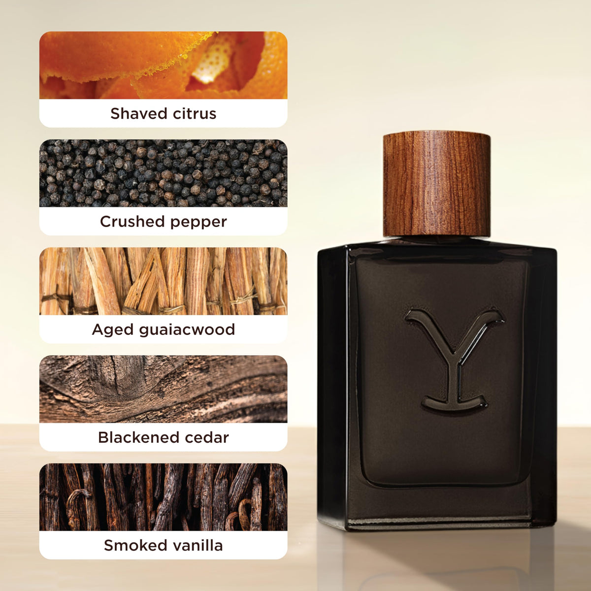 Close-up of Tru Fragrance Beauty Yellowstone Ride Reserve Men's Cologne label