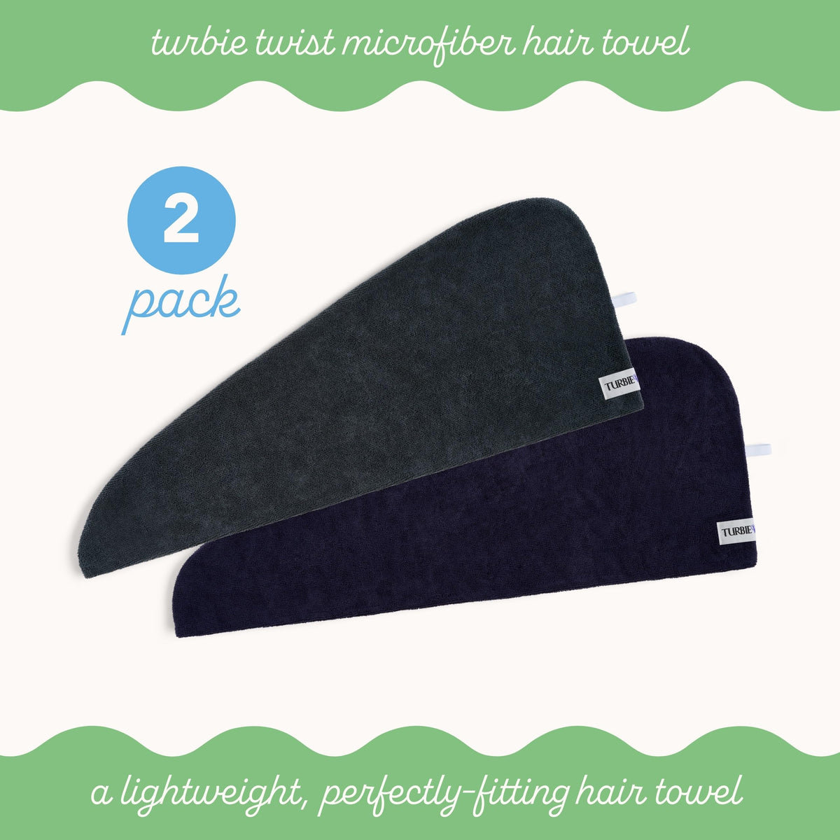 Close-up of Turbie Twist Microfiber Hair Towel texture
