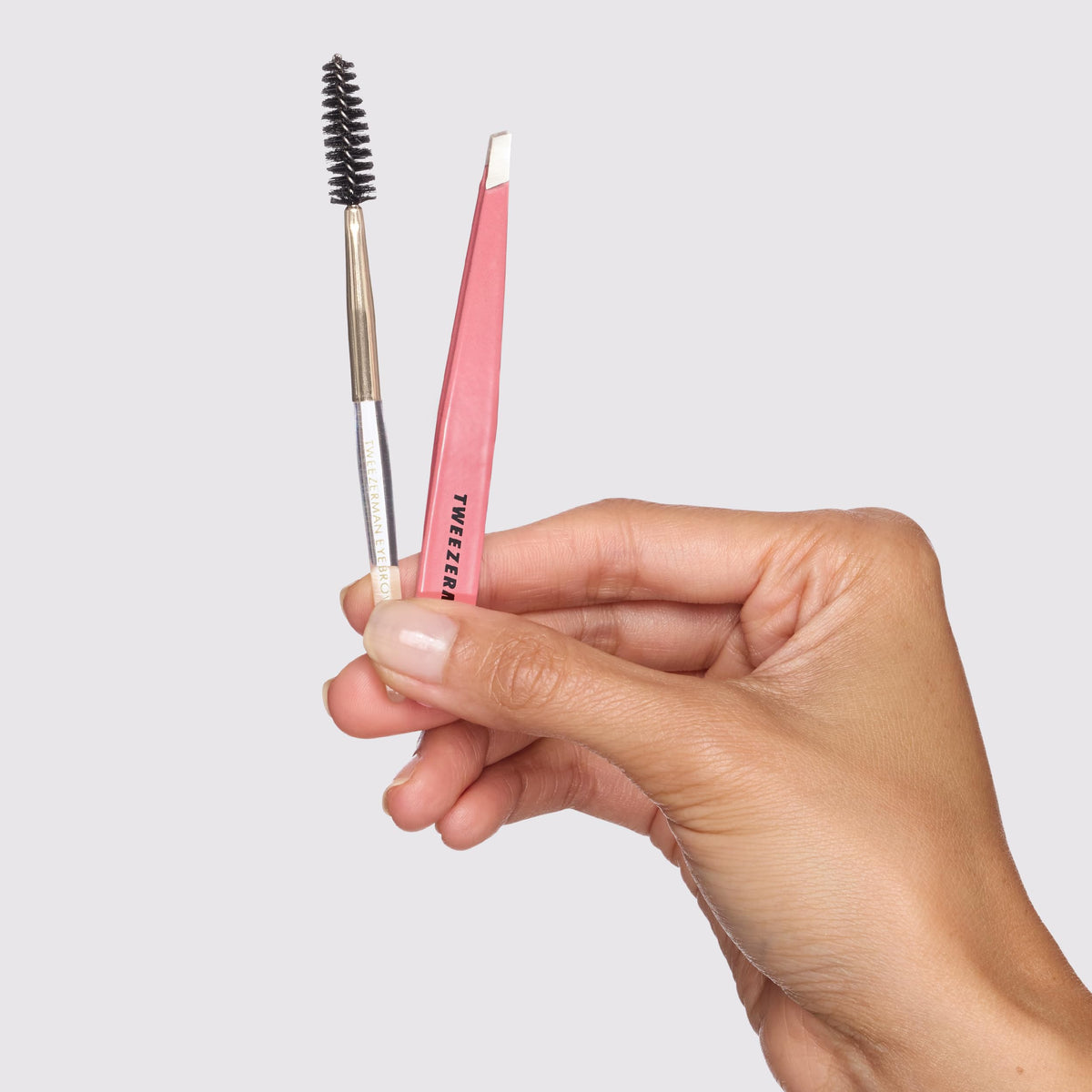 Close-up of Tweezerman Slant Tweezer with slant tip
