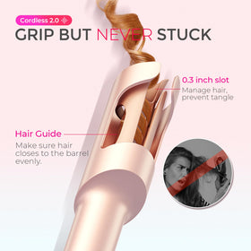 Close-up of TYMO CURLGO curling iron ceramic coating