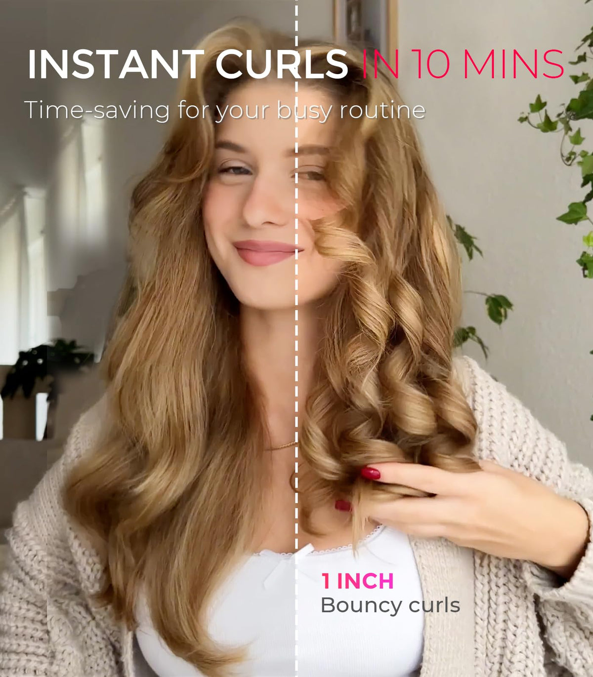 Close-up of TYMO CurlPro curling iron barrel