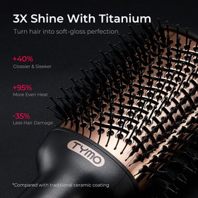 Close-up of TYMO Hair Dryer Brush bristles