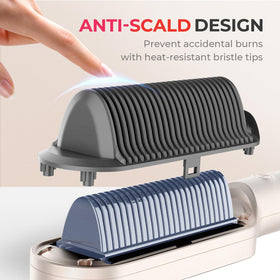 Close-up of TYMO Hair Straightener Brush keratin ceramic coating