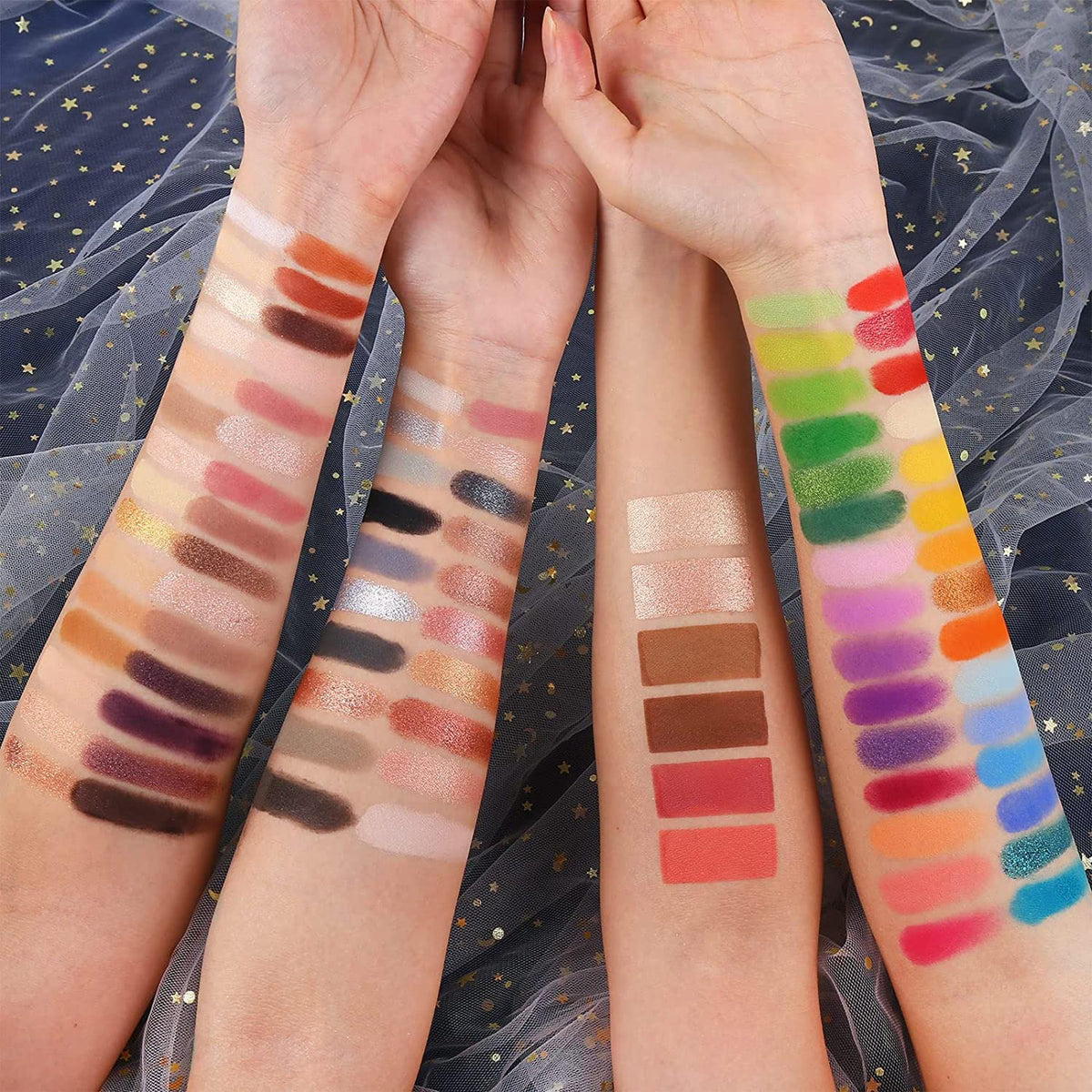 Close-up of UCANBE eyeshadow shades