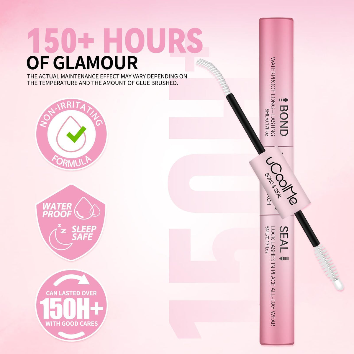 Close-up of UCOOLME Lash Bond and Seal cap