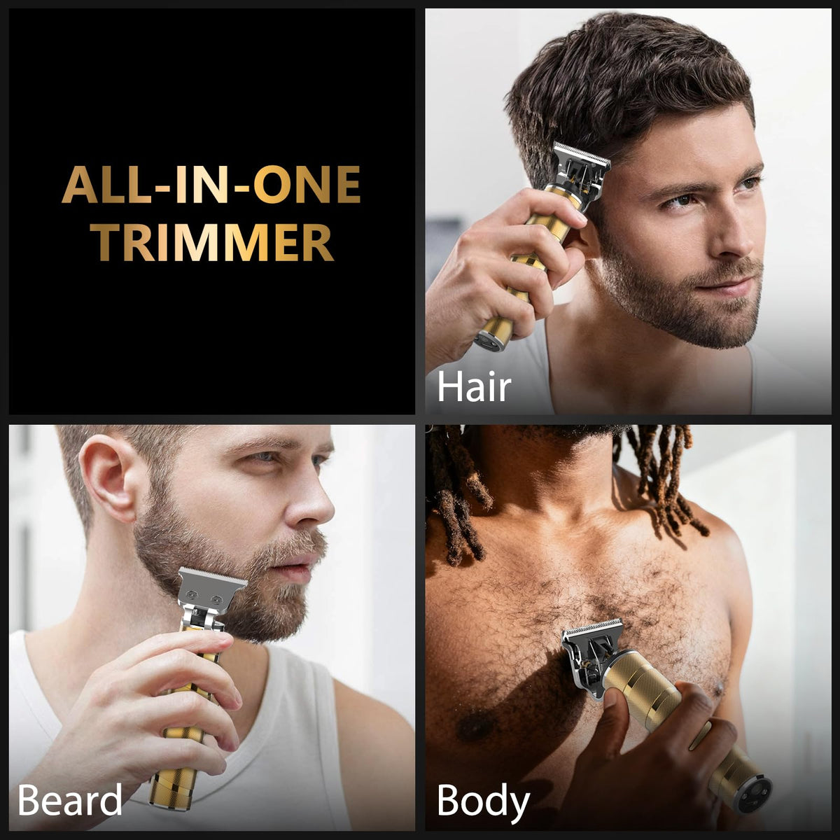 Close-up of Ufree Beard Trimmer showing charging port