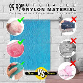 Close-up of UJFQBH African Exfoliating Net Bath Sponge texture