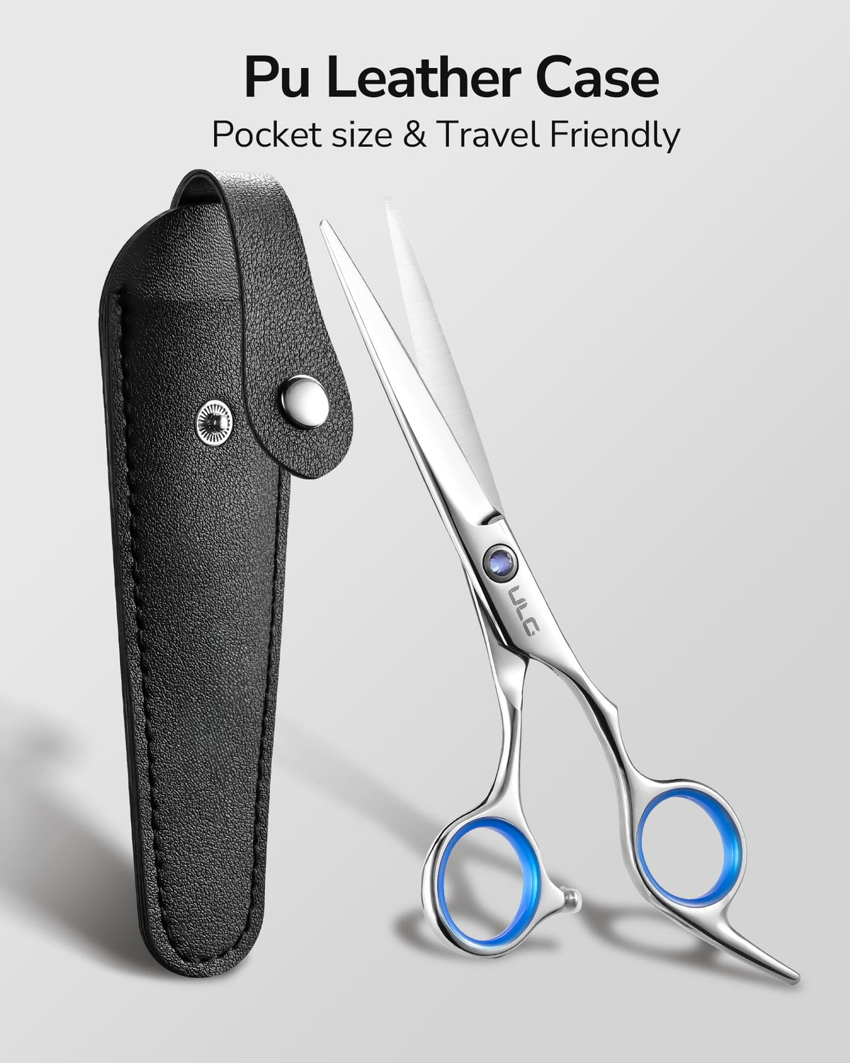 Close-up of ULG Hair Cutting Scissors blade and handle