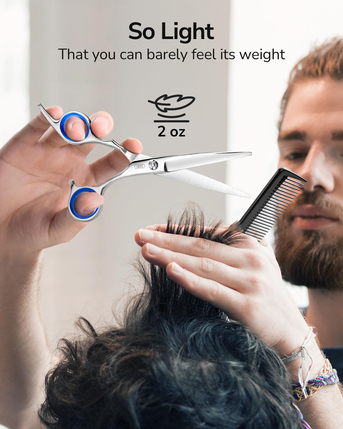 Close-up of ULG Hair Cutting Scissors razor edge