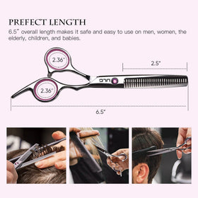 Close-up of ULG hair scissors sharp blades