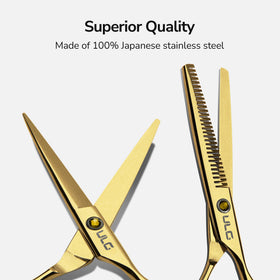 Close-up of ULG thinning shears with 30 teeth