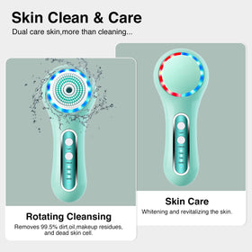 Close-up of Umickoo Electric Facial Cleansing Brush interchangeable heads
