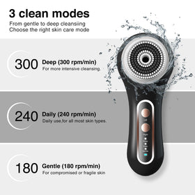Close-up of Umickoo face scrubber's rotating brush head