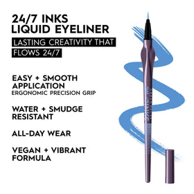 Close-up of URBAN DECAY 24/7 Inks Liquid Shimmer Blue Eyeliner tip