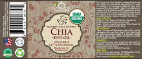 Close-up of US Organic Chia Seed Oil texture