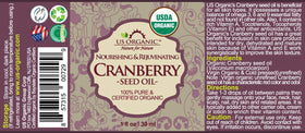 Close-up of US Organic Cranberry Seed Oil texture