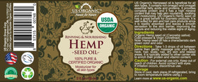 Close-up of US Organic Hemp Seed Oil texture