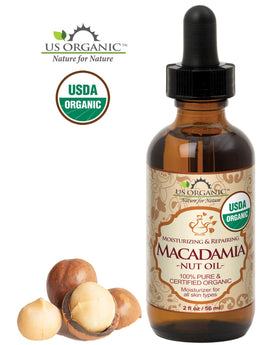 Close-up of US Organic Macadamia Nut Oil texture