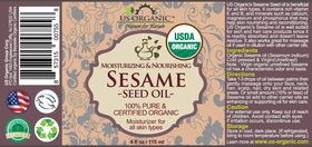 Close-up of US Organic Sesame Seed Oil texture