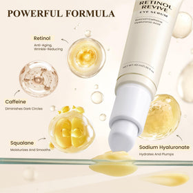 Close-up of USMOTAR eye serum airless pump dispenser
