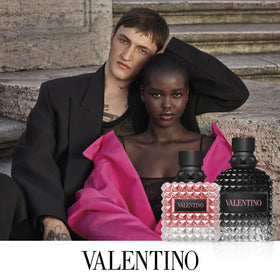 Close-up of Valentino Uomo Born in Roma bottle cap