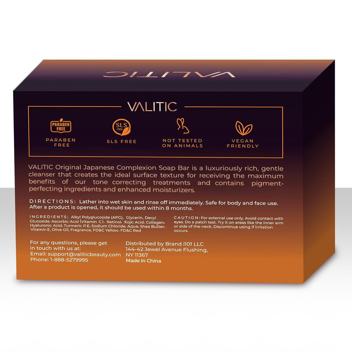 Close-up of VALITIC Kojic Acid soap bar texture