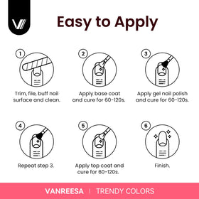 Close-up of VANREESA gel polish texture
