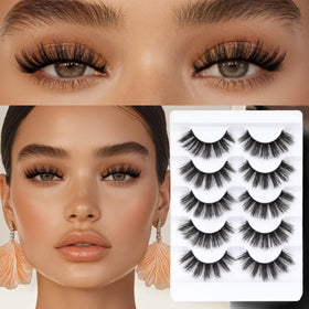 Close-up of Veleasha Fluffy False Eyelashes showing softness