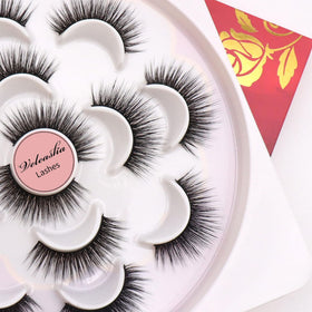 Close-up of Veleasha Lashes 5D32 cotton lash band