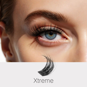 Close-up of VEYESBEAUTY Lash Clusters 3D layered design