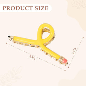 Close-up of Vigorpace Pencil Hair Claw Clip showcasing strong grip