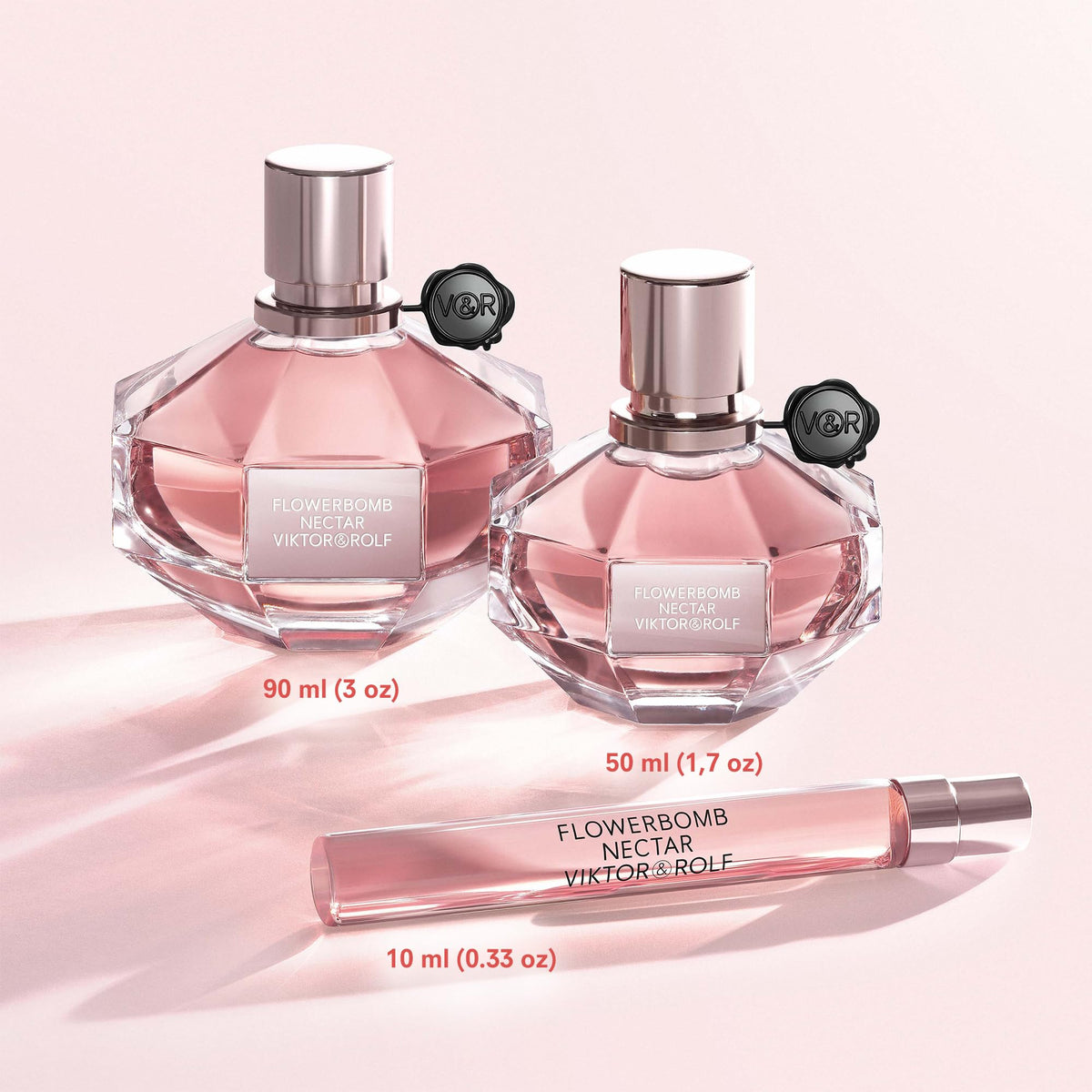 Close-up of Viktor&Rolf Flowerbomb Nectar bottle details
