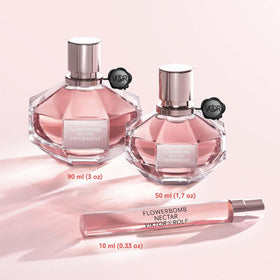 Close-up of Viktor&Rolf Flowerbomb Nectar bottle details