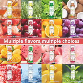 Close-up of VISRIE lip balm flavours including Honey and Mint