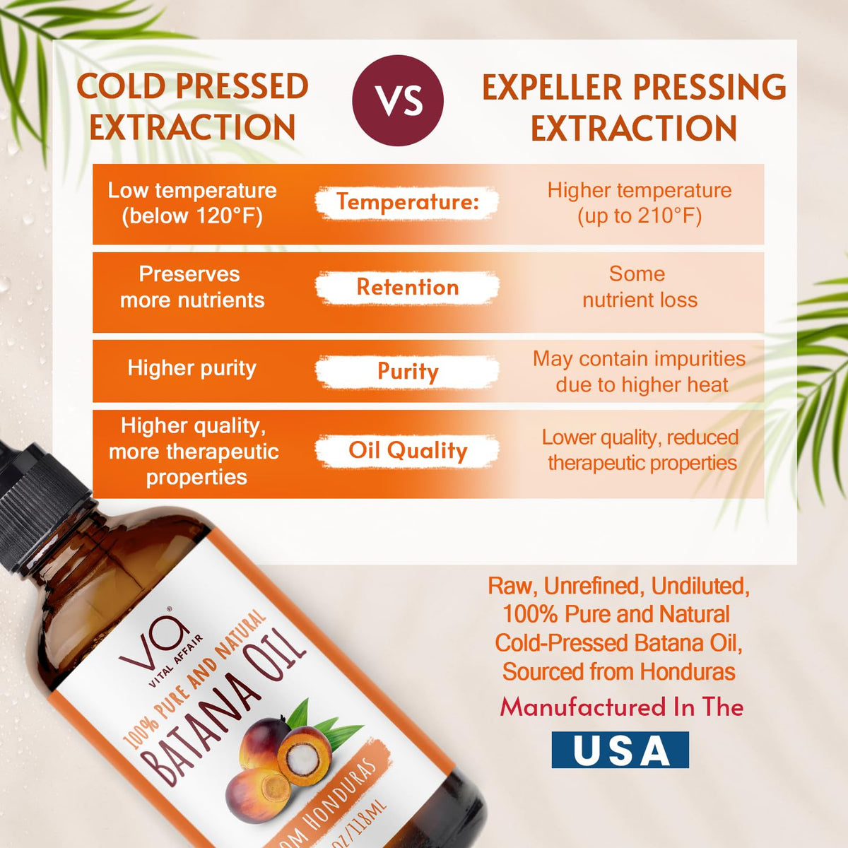 Close-up of VITAL AFFAIR Batana Hair Growth Oil texture