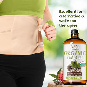 Close-up of VITAL AFFAIR Organic Castor Oil texture