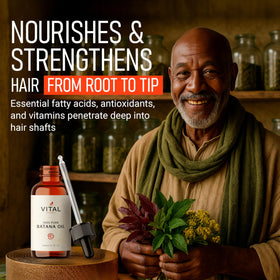 Close-up of Vital Strands Batana Oil texture