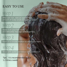 Close-up of VOERUY Scalp Scrub with rosemary and peppermint