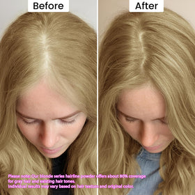 Close-up of VOLLUCK Root Touch Up Powder texture