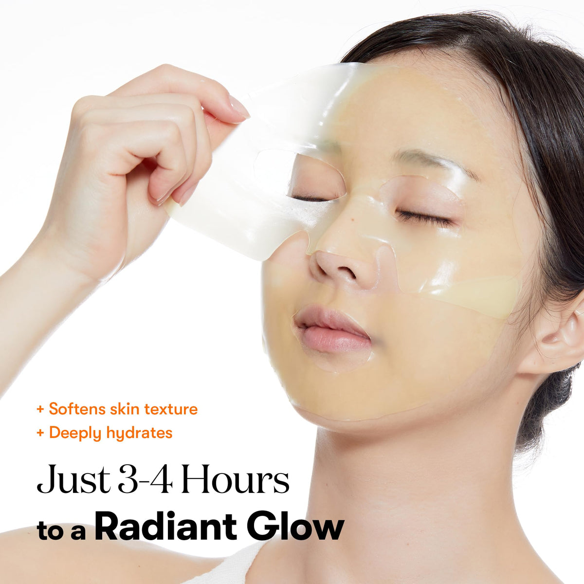 Close-up of VT COSMETICS Vita-Light Reedle Shot 100 Hydrogel Mask texture