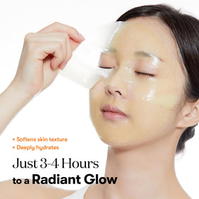 Close-up of VT COSMETICS Vita-Light Reedle Shot 100 Hydrogel Mask texture