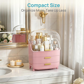 Close-up of Vtopmart 3-Tier Organizer's golden handles