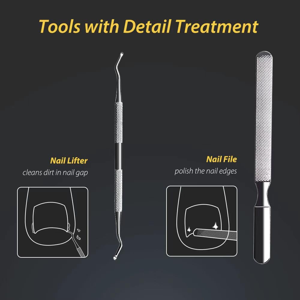 Close-up of Wanmat toenail clippers sharp blade