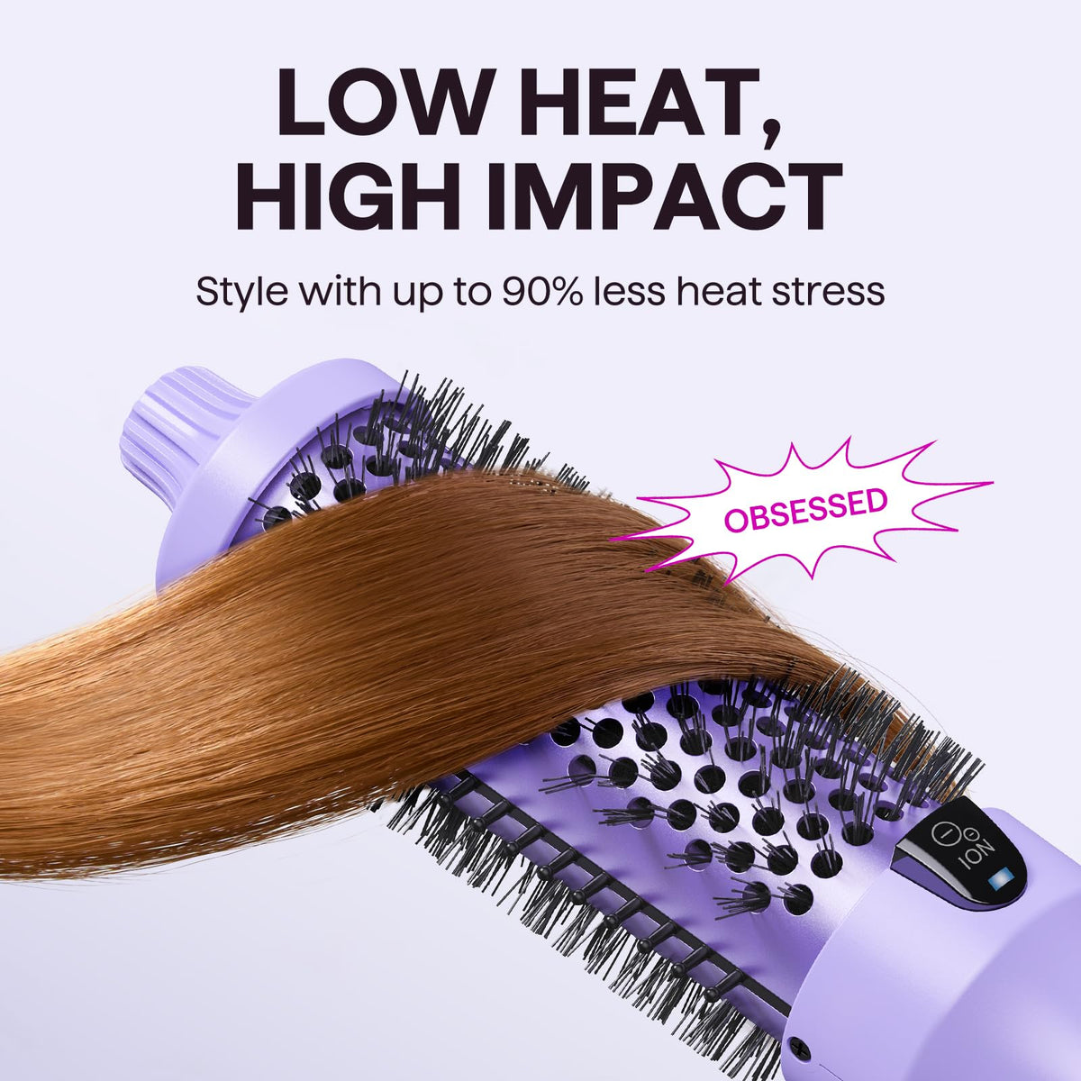 Close-up of Wavytalk Thermal Brush barrel